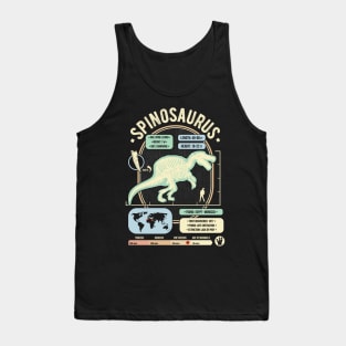 Dinosaur Facts - Spinosaurus Science & Anatomy Gift Tank Top